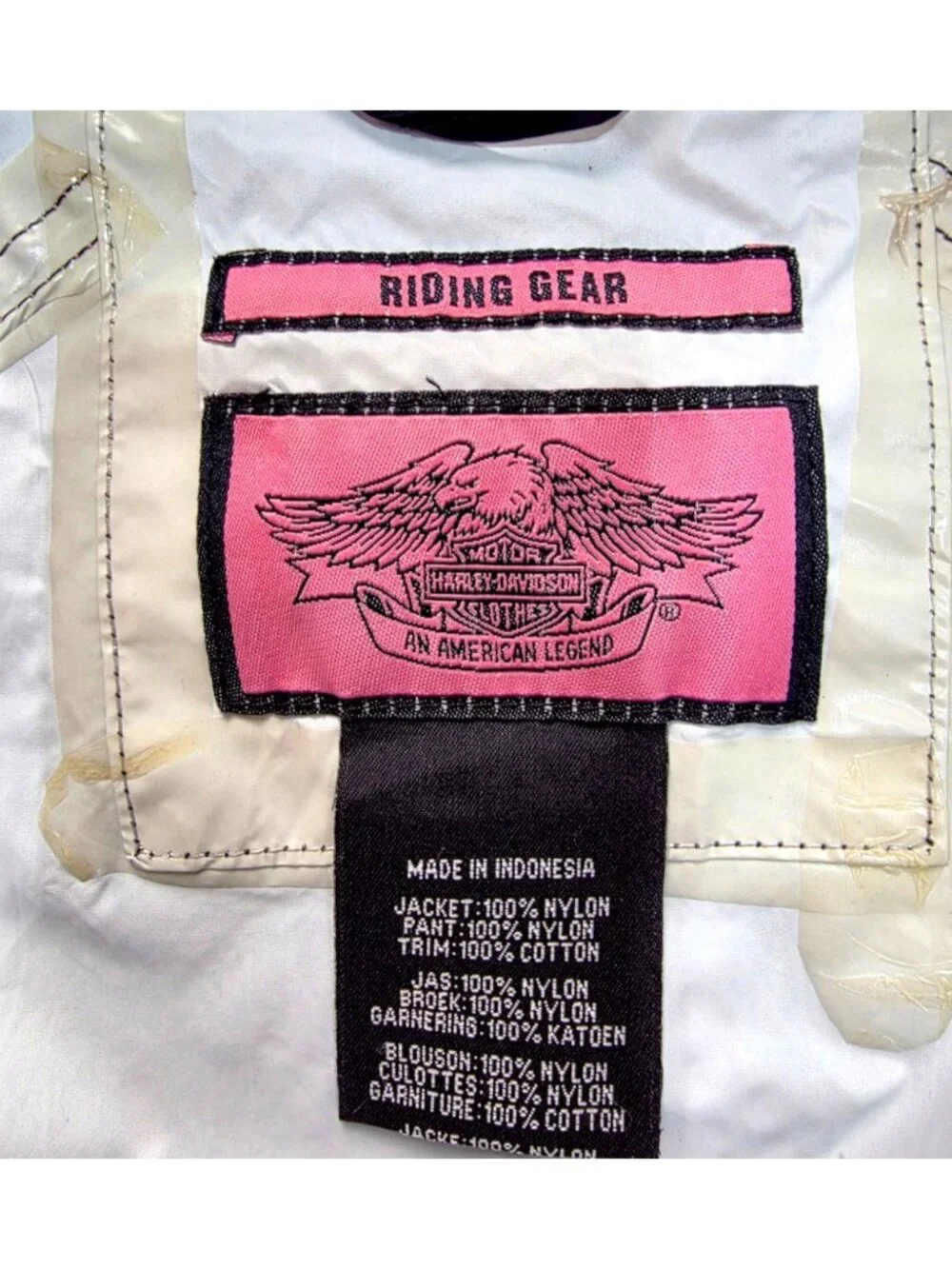Harley-Davidson Illumination 360 Women's L Rain Suit - Black w/Pink piping NWOT - Picture 13 of 14
